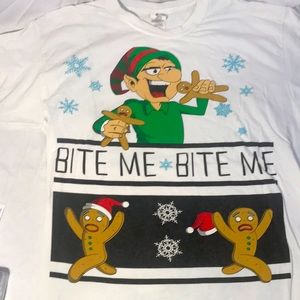 Gildan BITE ME BITE ME T-shirt SIZE L